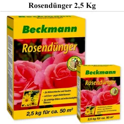Rosendünger 2,5 kg – Organisch-mineralischer Dünger für üppige Blüten und gesundes Laub.