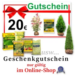 Gutschein nur gültig im Online-Shop Heckenpflaznen Mencel