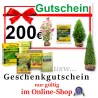 Gutschein 200 € nur gültig im Online-Shop Heckenpflanzen Mencel