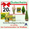 Gutschein 20 € für die Gärtnerei in Wulkau