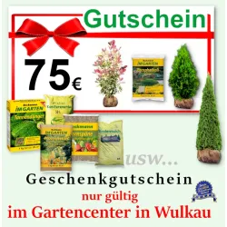 Gutschein 75 € für die Gärtnerei in Wulkau