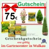 Gutschein 75 € für die Gärtnerei in Wulkau