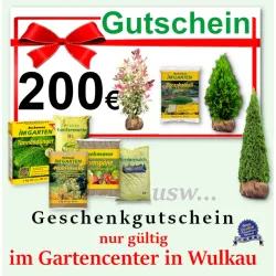 Gutschein 200 € für die Gärtnerei in Wulkau