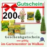Gutschein 200 € für die Gärtnerei in Wulkau