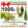 Gutschein 1000 € für die Gärtnerei in Wulkau