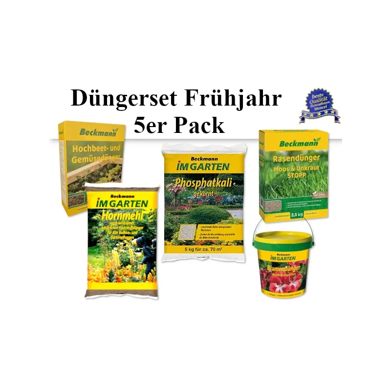 Düngerset Frühjahr 5er Pack Heckenpflanzen Mencel