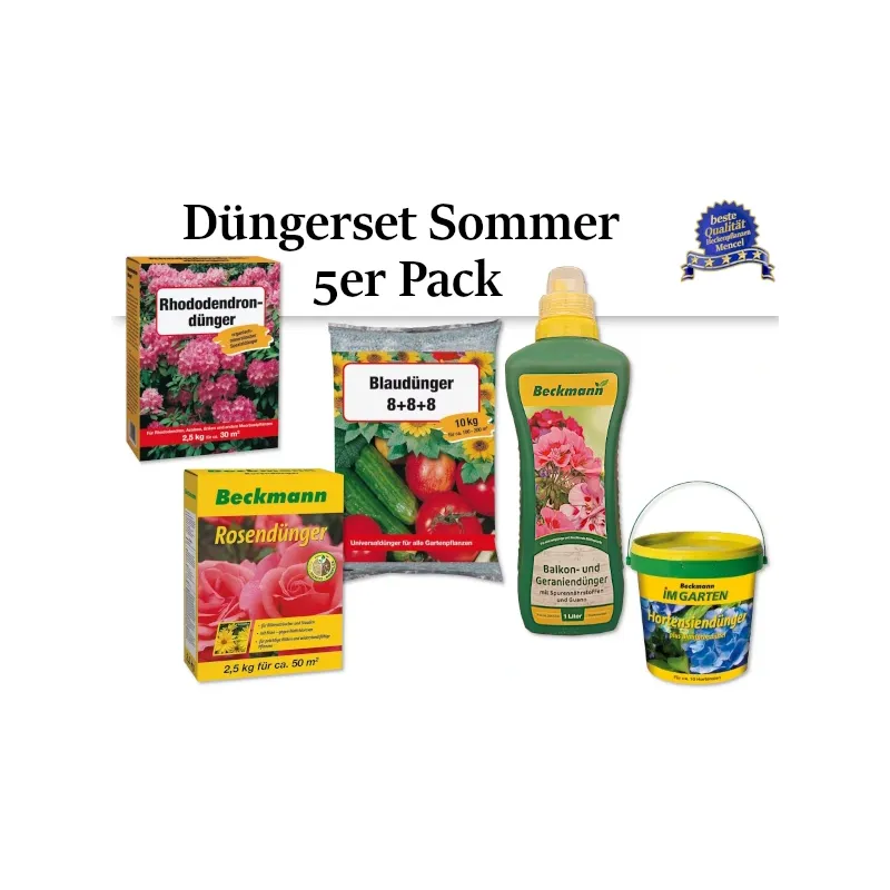 Düngerset Sommer 5er Pack Heckenpflanzen Mencel