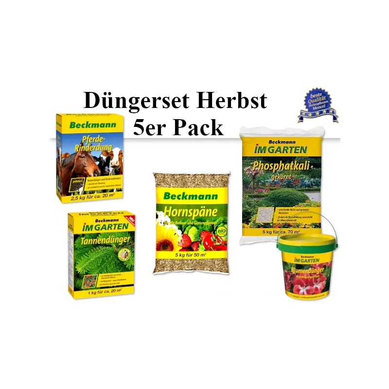 Düngerset Herbst 5er Pack Heckenpflanzen Mencel