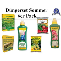 Düngerset Sommer 6er Pack Heckenpflanzen Mencel