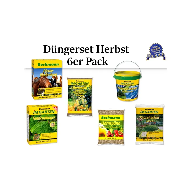 Düngerset Herbst 6er Pack Heckenpflanzen Mencel