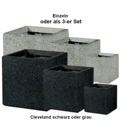 Cleveland einzeln grau ode einzeln schwarz - Einzeln oder als 3-er Set