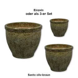Santo bauchig - als 3-er Set