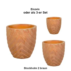 Stockholm 2 braun 3-er Set