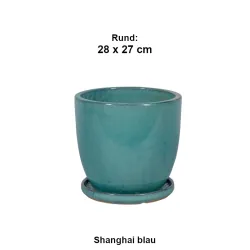 Shanghai blau  28 x 27 cm