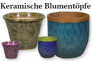 Keramische Blumentöpfe